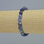 Brățară din sodalit natural, multifacetată, diametrul 7x8 mm ± (bandă elastică), lungime 18 cm+