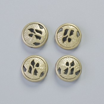 Mărgea de hematit, culoare mată galben-auriu deschis, diametru 12×4,5 mm (+/-) (4 buc.)