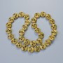 Mărgele de hematit «Copac» aurii mat, diametrul 12,5×4,5 mm, lungime 41 cm pe șnur