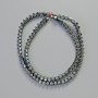 Mărgele din hematit în formă de stea, culoare neagră, diametru 4×4 mm, lungime 41 cm – șir