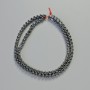 Mărgele hematit cub rotunjit, culoare neagră, diametru 4×4 mm, lungime 40 cm ± șir