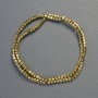 Mărgele de hematit în formă de cuburi, culoare aurie, diametrul 3×3 mm, lungime aproximativă 40 cm – șir de mărgele