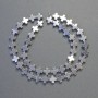 Mărgele din hematit în formă de cruce, culoare argintiu, diametrul 8×8 mm, lungimea șirului aproximativ 41 cm