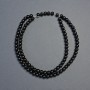 Mărgele de agat (presat) sferice netede, diametru de 4 mm, lungime aproximativă 38 cm pe fir