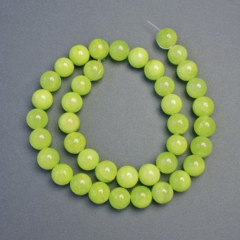 Mărgele de onix, bile netede presate, diametrul de 10,5 mm, lungime de aproximativ 39 cm, pe fir