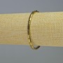 Brățară din hematit cu hexagon rotunjit, culoare aurie, diametru 5×4 mm, lungime 18 cm, elastic