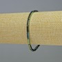 Brățară hematit dreptunghiulară, culoare verde camaleon, mărgele de 9x3 mm, lungime 18 cm, elastică