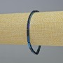 Brățară hematit cu dreptunghiuri, culoare albastră, diametru 9×3 mm, lungime aproximativă 18 cm, pe elastic.