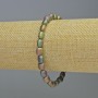 Brățară din hematit, ovală, culoare curcubeu mată, diametru 7x7 mm ±, lungime 18 cm ±, cu bandă elastică