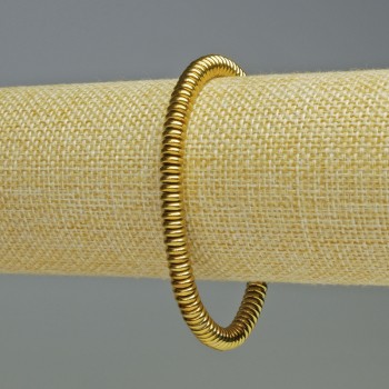 Brățară din hematit, rondelle, culoare aur închis, diametru 6×2 mm, lungime 18 cm, elastică