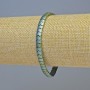 Brățară hematit șarpe zig-zag în nuanță verde-chameleon, diametru 5×4×3 mm ±, lungime 18 cm ±, elastic