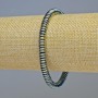 Brățară din hematit rondelle, culoare verde hameleon, diametru 6x2 mm, lungime 18 cm, elastic