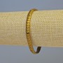 Brățară din hematit, șarpe, aur mat, diametru 5x4x3 mm +/-, lungime 18 cm +/-, elastic