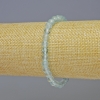 Brățară din topaz natural, mărgele facetate, diametrul 6 mm, lungime 18 cm, pe bază elastică