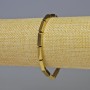 Brățară din hematit, formă dreptunghiulară, culoare aurie, diametrul 12x4 mm, lungime 18 cm, extensibilă