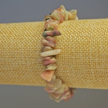 Brățară cu turmalin – bucăți mărunți, diametrul 10–14×2 mm, lungime 18 cm, pe elastic