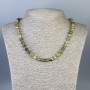 Colier din grosular verde, mărgele netede de 7 mm, lungime 50 cm
