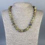 Colier din grosular verde (grenat verde) cu bile netede de 10 mm, lungime 50 cm
