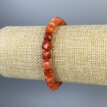 Brățară din nefrit Mashan, cuburi tăiate 7×7 mm, lungime 18 cm ±, pe elastic