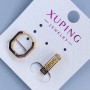 Сережки Xuping 14х4мм+- позолота 18к