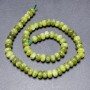 Mărgele jadiet pe șnur, în formă de rondel, diametrul 8x5 mm, lungime 38 cm