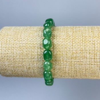 Браслет Кварц тонований галівка, діаметр 10х7мм+-, довжина 18см стрейч