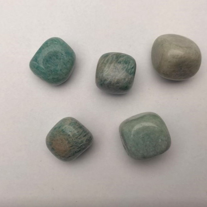 Suvenir natural piatră Amazonit, fațetat, 21×18 mm (+-), ambalaj 100 g