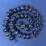 Mărgele ochiului vulturului fațetate, 14×8 mm, pe șnur, diametru 3 mm, lungime 40 cm+