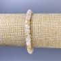 Brățară din citrin facetat, cub, diametrul 6 mm, lungimea 18 cm, elastică
