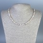 Colier din opal tăiat în cuburi 4x4 mm, lungime 45 cm, cu închidere