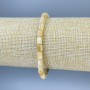 Brățară din sidef, tăietură facetată, diametrul 6×5 mm ±, lungime 18 cm ±, pe elastic
