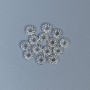 Inserție pentru mărgele, culoare argintie, diametru 4x1 mm, gaură 1 mm, ambalaj 22 bucăți