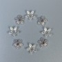 Capace pentru mărgele, culoare argintie, diametru 8x1 mm, gaură ±, diametru 1,8 mm ±, ambalaj 20 g (~100 buc.)