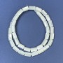 Mărgele din sidef, fațetate pe fir, diametrul 10×6 mm, lungimea 39 cm