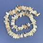 Mărgele de agat fragmentate 14×3–5 mm, pe șnur, lungime 41 cm
