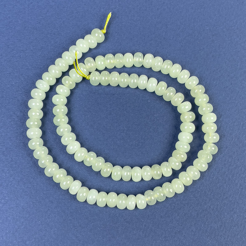 Mărgele onix rondel 6x4 mm pe șnur, lungime 38 cm