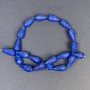 Mărgele din lazurit, piatră naturală, formă de lacrimă, diametru 19x10 mm, gaură de 1 mm, lungime 42 cm