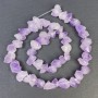 Mărgele din ametist natural, în formă de nuggeturi, diametrul aproximativ 12–18 mm, gaură de 1,5 mm, lungime 39 cm