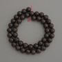 Mărgele din granat, netede, 8,5 mm, pe șnur, lungime 40 cm