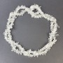 Mărgele din cristal de munte – fragmente 4–9×2–4 mm, pe fir, lungime 80 cm