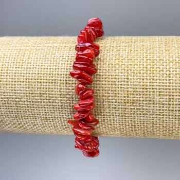 Brățară cu fragmente de sidef, diametrul 9×2 mm, lungime 18 cm, pe bază elastică