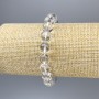 Brățară din cristal de munte, bile netede, diametrul aproximativ 10 mm, lungimea aproximativă 18 cm, pe elastic