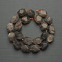 Mărgele din piatră solară, formă poligonală, diametrul 17×13 mm +/- pe șnur, lungime 42 cm+