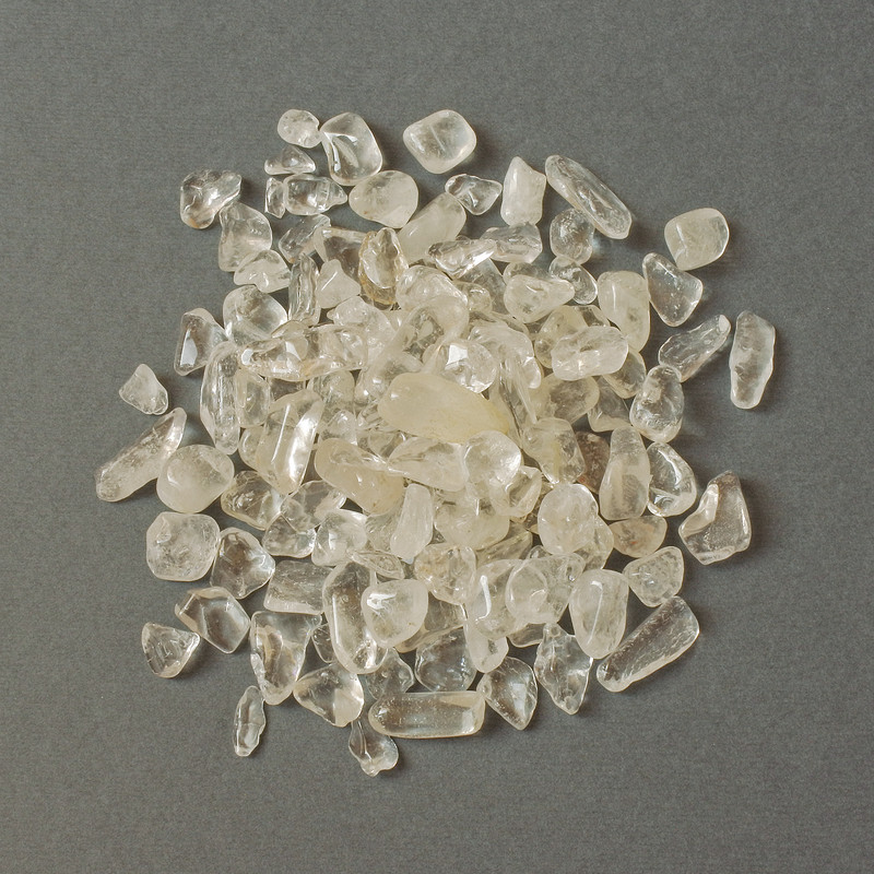 Piatră naturală – granule de cristal de munte, fără gaură, 10-14×7-9 mm (+/- pentru 100 g)