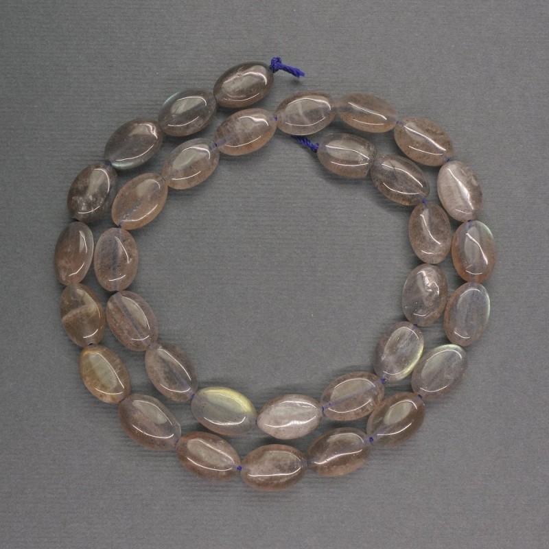 Mărgele din piatră naturală labradorit, formă ovală, diametrul 8×12×5 mm, lungime 41 cm+-