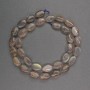 Mărgele din piatră naturală labradorit, formă ovală, diametrul 8×12×5 mm, lungime 41 cm+-