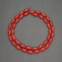 Mărgele din coral natural roșu, granule 5×10 mm, lungime 40 cm+-