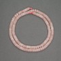 Mărgele din cuarț roz natural, rondel, diametrul 4,5×2,5 mm, lungime 38 cm