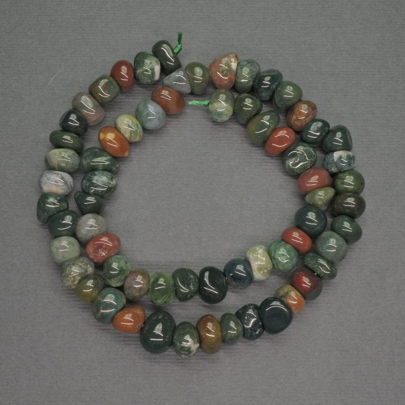 Mărgele din jasper natural, multicolore, fațetate, diametru 9 mm, lungime 40 cm