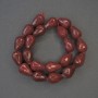 Mărgele din turmalină în formă de picătură, diametrul 18x13 mm, pe șnur, lungime 38 cm+